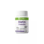 Voonka Bıotın Chewable 5000 Mcg Çiğnenebilir Tablet, B7 Vitamini İçeren Çikolata Kahve Aromalı Takviye Edici Gıda 62 Tablet