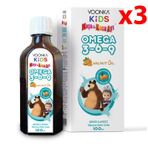Voonka Kids Omega 3-6-9 3x100 ml Balık Yağı