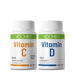 Voonka Vitamin C 62 Çiğneme Tableti + Vitamin D 102 Kapsül