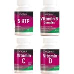 Voonka Vitamin C Çiğneme 60 Tablet + Vitamin D 90 Kapsül + 5 Htp 60 Kapsül + Vitamin B Complex 60 Tablet