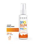 Voop UVB UVA Işınlarına Karşı Koruma Hassas Ciltlere Özel Formül 50+ SPF 150 ml Güneş Kremi