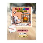 VORACRAFT Boyama Kitabı, Köşeli Tatlı Ev, Coloring Book Boyama KŞ00019