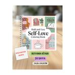VORACRAFT Boyama Kitabı, Self Love Bold and Easy Coloring Book Boyama KU0003
