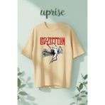 Vordevia Led Zeppelin Baskılı Pamuklu Oversize T-shirt