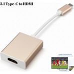 Vorex 3.1 Type-C To HDMI Adaptör Dönüştürücü 4K | Monitör, Smart Tv, Projeksiyon Uyumlu - Pembe