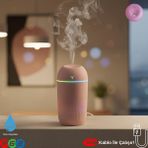 Vorex 420ML Rgb Işıklı Mini Sessiz USB Hava Nemlendirici & Aroma Difüzör - Pembe