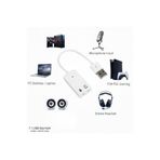 VOREX Gabble 7.1 USB Ses Kartı - Mikrofon Kulaklık Adaptörü - Tak Çalıştır PC/PS4/PS5 Uyumlu