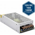 Vorex Hightek 12V 10A Metal Kasa Adaptör | 120W Dc Güç Kaynağı | Kalın Gövde - Metalik Gri