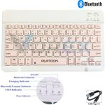 Vorex PL-366 Bluetooth Kablosuz Klavye – Type-C Şarjlı, Tablet Telefon Pc Uyumlu - Pembe