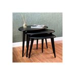 vornom Ahşap Zigon Sehpa Takımı Ercol Style Boyalı, Oturma Odası Mobilya 3'lü Set