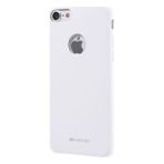 Vorson VC 005 iPhone 7 Rubber Metal Plakalı Beyaz Silikon Kılıf