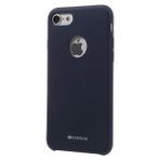 Vorson VC 005 iPhone 7 Rubber Metal Plakalı Lacivert Silikon Kılıf