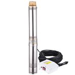 Vortex 3 inç 75 mm Dış Çap 15 m Kablolu 54 mss 2.8 m3/h 1 Hp Dalgıç Pompa