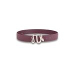 Vos Versa Yılan Desenli Gümüş Tokalı Siyah İnce Kadın Kemeri VOSDK0024101