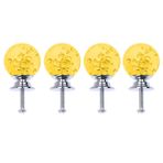 VOSAREA 4 Takım Çekmece Kolları Kristal Cam Çekmece Çeker Dolap Kolları Kabarcık Çekmece Kolu Dolap Kulpları Ve Kabarcık Topu Çekmece Topuzu Mutfak Donanımı Kabin Kapısı Tuvalet Masası
