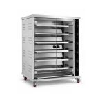 Vosco 6 Şişli Elektrikli Piliç Çevirme Fırını - 30 Tavuk Kapasiteli Profesyonel Rotisserie Fırın