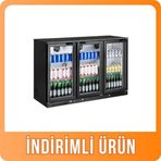 Vosco Bar Arkası Şişe Soğutucu Üç Kapılı VBBC-350S