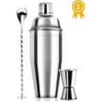 Vosco Kokteyl Shaker Seti 3 Parça - Gri