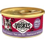 Voskes Ton Balıklı ve Levrek Jelly 85 gr Kedi Yaş Konservesi