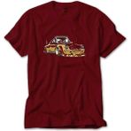 Vosvos Vintage Kırmızı Tişört Liyada - 3XL
