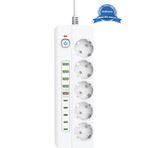 Vothoon 3500W Akım Korumalı 5’li Grup Priz: 5x USB + 5x Type-C Çıkışlı (2 Metre)