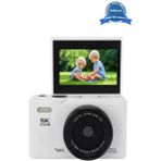 Vothoon 5k 75MP Hd Dijital Kamera 18X Dijital Zoom, Flaşlı,3.0 Inç Ekranlı Vlog ve Fotoğraf Makinesi - Beyaz