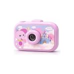 Vothoon Dijital Fotoğraf Makinesi Çocuk Mini 1080P Hd Kamera Selfie Tripodlu Ön Arka Kamera Fotoğraf Makinesi - Pembe