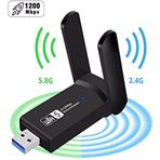 Vothoon Dual Band Usb 3.0 Adaptör Kablosuz Wifi Alıcı Ac1200 Mbp
