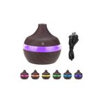 Vothoon Hava Nemlendirici 7 Led Işıklı Aromatik Oda Kokusu 300 Ml Difüzörü Buhar Makinası