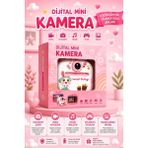 Vothoon Rabbit Tasarımlı Anında Baskılı Çocuk Fotoğraf Makinesi 1080P Dijital Çocuk Kamerası - Pembe