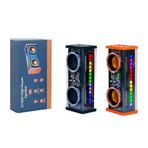 Vothoon V9 Şeffaf RGB Kablosuz 5.0 Taşınabilir Turuncu Bluetooth Hoparlör