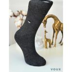 Voux Bambu Desenli Antrasit Erkek Yarım Konç Çorap 12 'li - 41 - 45