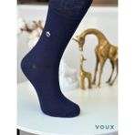 Voux Bambu Desenli Lacivert Erkek Yarım Konç Çorap 12 'li - 41 - 45