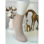Voux Bambu Dikişsiz Bej Erkek Yarım Konç Çorap 12 'li - 41 - 45 - Krem