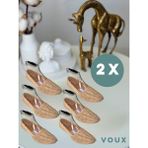 Voux Desenli Bej Tül Kadın Babet Çorap 12 'li - 35 - 40