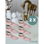 Voux Desenli Pembe Tül Kadın Babet Çorap 12 'li - 35 - 40