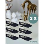 Voux Desenli Siyah Tül Kadın Babet Çorap 12 'li - 35 - 40