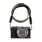 VOVMOEYA Kamera boyun kayışı, G7X MARK III gövde kayışı, poliüretan omuz ayarlanabilir kayış, Fujifilm/for Nikon için, Canon/for Sony/Minolta/Panasonic/SLR/DSLR kameralar için doku yeşil