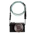 VOVMOEYA Kamera boyun kayışı, G7X MARK III gövde kayışı, PU omuz ayarlanabilir kayış, fotoğrafçı için, Fujifilm/for Nikon / Canon için, Sony/Minolta/Panasonic/SLR/DSLR kameralar için doku mavi
