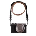 VOVMOEYA Kamera boyun kayışı, G7X MARK III gövde kayışı, PU omuz ayarlanabilir kayış, Fujifilm/for Nikon / Canon için, Sony/Minolta/Panasonic/SLR/DSLR kameralar için doku kahve