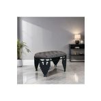 VOVOKO MAT SİYAH PUF AYAKKABILIK BENCH 80 CM