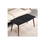 Vovvahome Vega Mdf Ahşap Orta Sehpa - Siyah Mermer Desenli