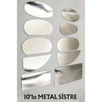 Vox Art Metal Çelik Sistre Seti 10 Parça (Seramik,kil, Modelaj Şekillendirme Için) - şekillendirici - Metalik