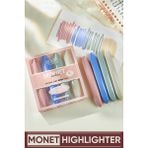Vox Art Monet Pastel Highlighter Kalem Seti 4'lü - Pembe - Pastel Fosforlu Kalem