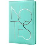 Vox Art Notes Minimalist Soft Pu Deri Not Defteri 14*21CM, 100GR Çizgili 192 Sayfa - Turkuaz - Yeşil