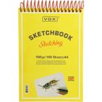 Vox Art Vox 100 Yaprak Krem Renk A4 Eskiz Çizim Defteri 100 gr Ivory Kağıt Ölçülerle