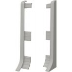 Vox Linela Pvc Süpürgelik Gri - LNL414 Bitiş Kapağı Aksesuarı (1 Paket - 2 Adet)