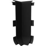 VOX Linela Pvc Süpürgelik Siyah - LNL412 İç Köşe Aksesuarı (1 Paket - 2 Adet)