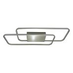 Voxlamp Oblong İkili Plafonyer Led Avize 110*40cm 79watt Gümüş