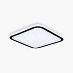 Voxlamp Plafonia Kare Led Plafonyer Avize 40x40 58 Watt Siyah Kenar, Beyaz Gövde